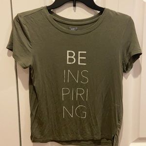 “Be inspiring” aerie t-shirt